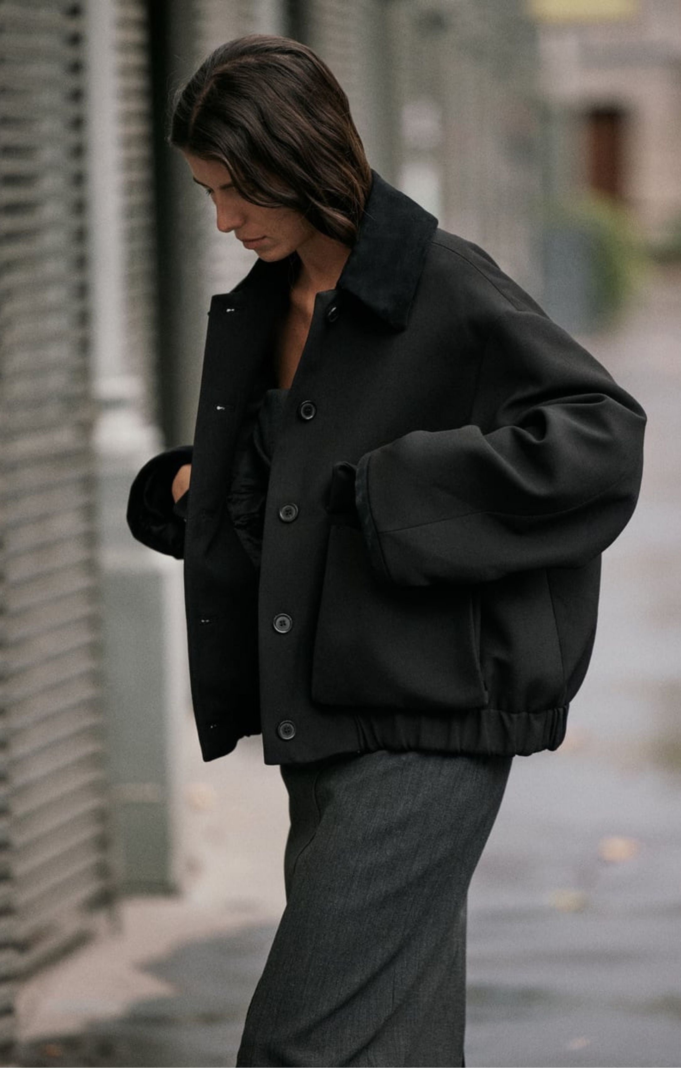 Zara Collection Contrast Bomber Jacket