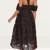 True Decadence Amelia Chocolate Bustier Midi Dress