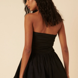 Nobody's Child Black Bandeau Felicity Bubble Hem Mini Dress