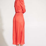 Bardot Fire Red Alivia Wrap Dress