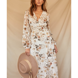 Runaway The Label Halenne Dress In White Floral product image