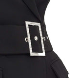 Lavish Alice Off The Shoulder Tuxedo Mini Dress product image