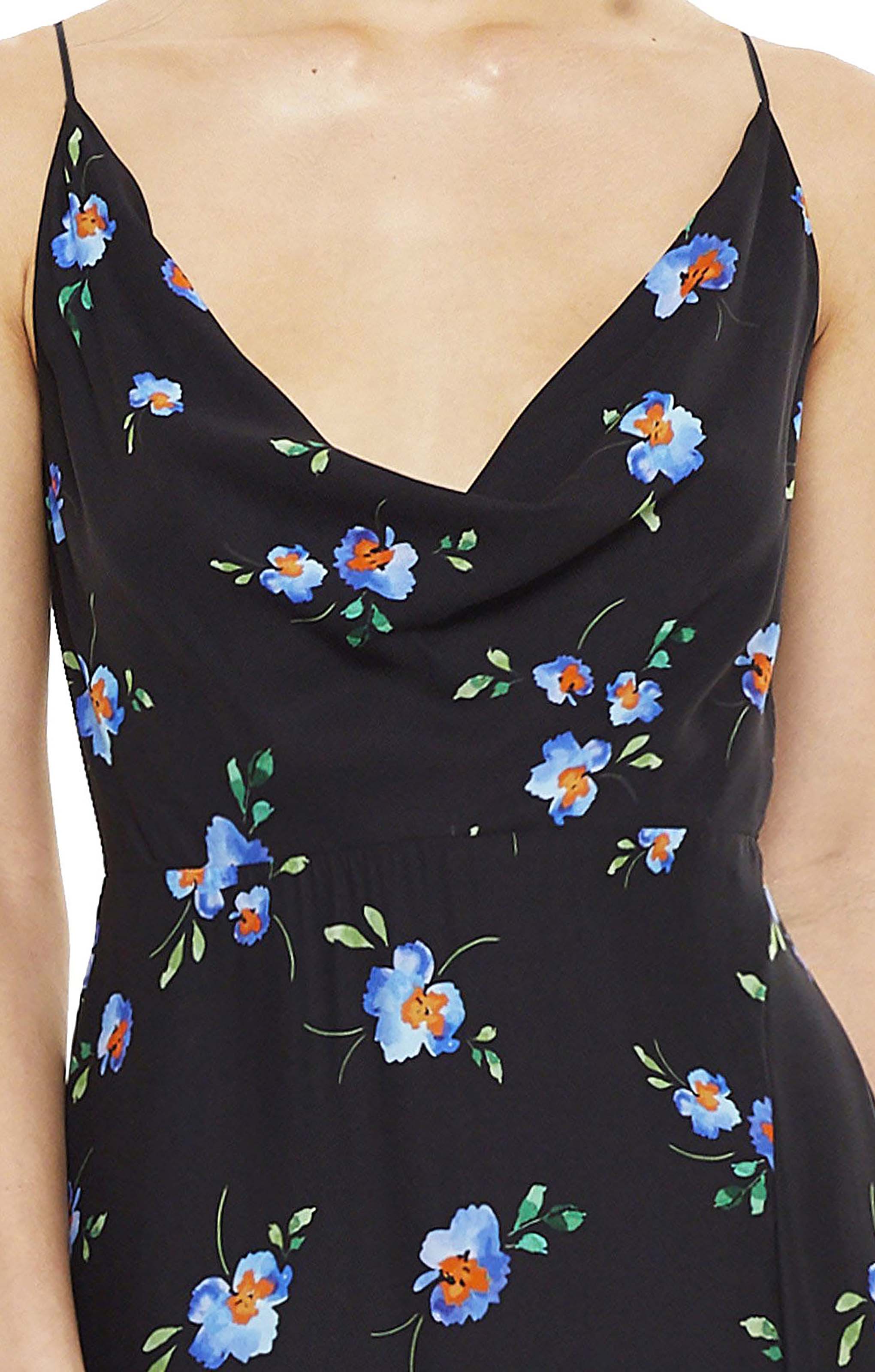 Talulah Azure Flounce Midi Dress