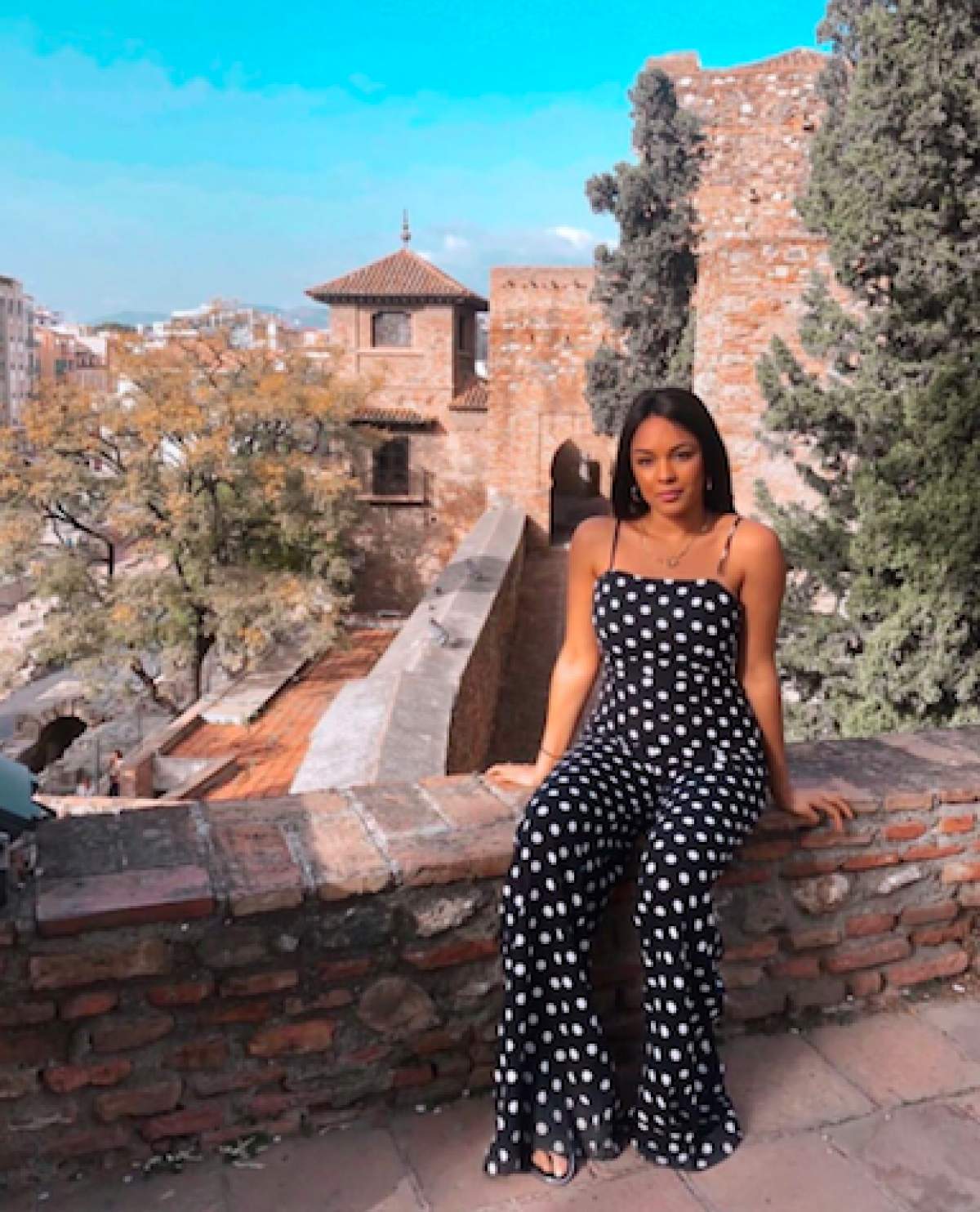 Black & White Polka Dot Jumpsuit