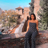 Black & White Polka Dot Jumpsuit