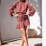 TwoSisters The Label Piper Dress In Mauve product image