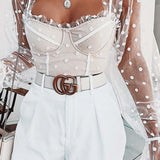 Runaway The Label White Spot Chloe Top