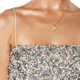 Winona Silver Mingle Sash Dress