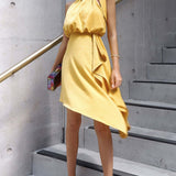 TwoSisters The Label Mustard Sienna Midi Dress product image