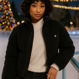 Dickies Mount Hope Borg Puffer Jacket In Black