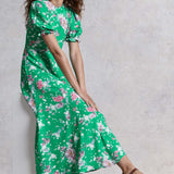 M&S X Ghost Green Floral Midi Dress