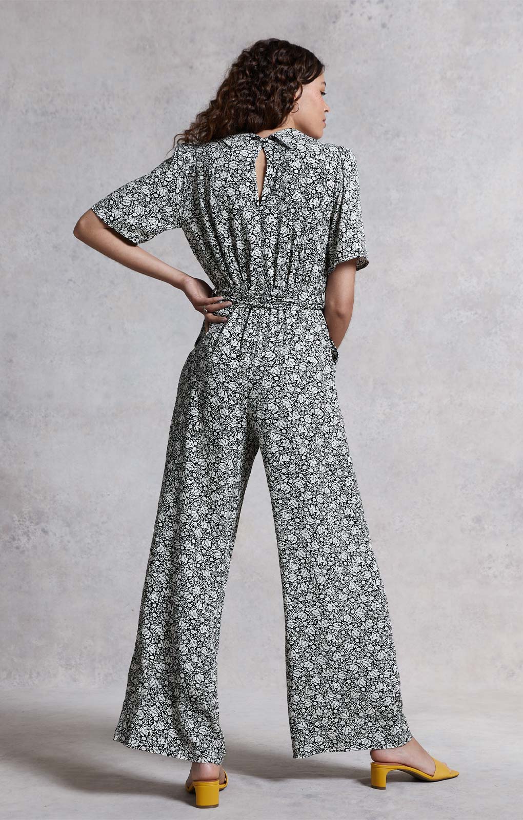 M&S X Ghost Ditsy Wrap Midi Jumpsuit product image