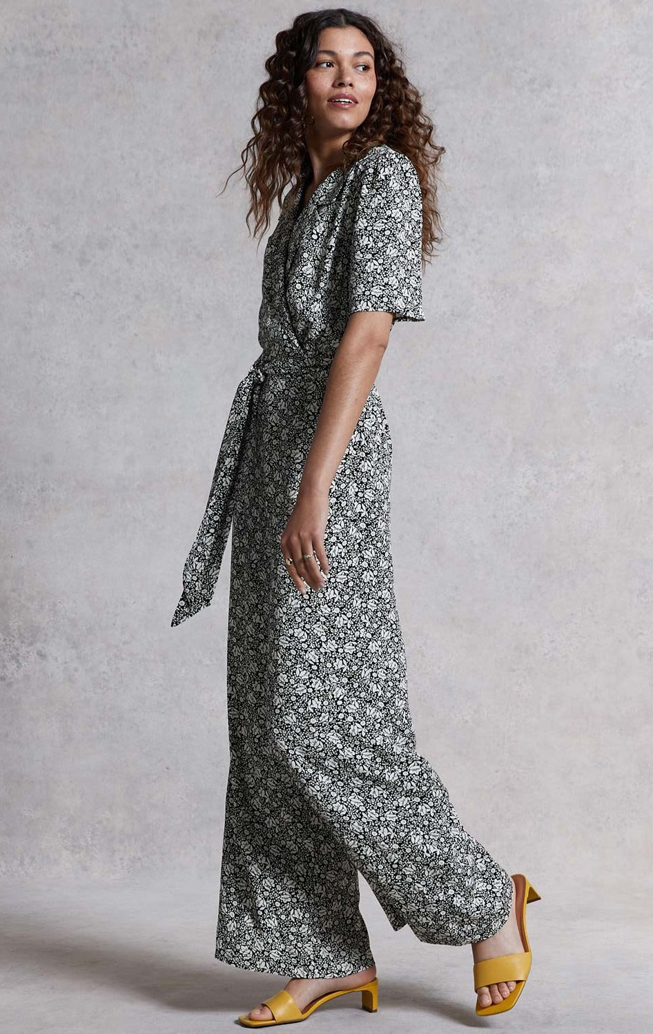 M&S X Ghost Ditsy Wrap Midi Jumpsuit product image