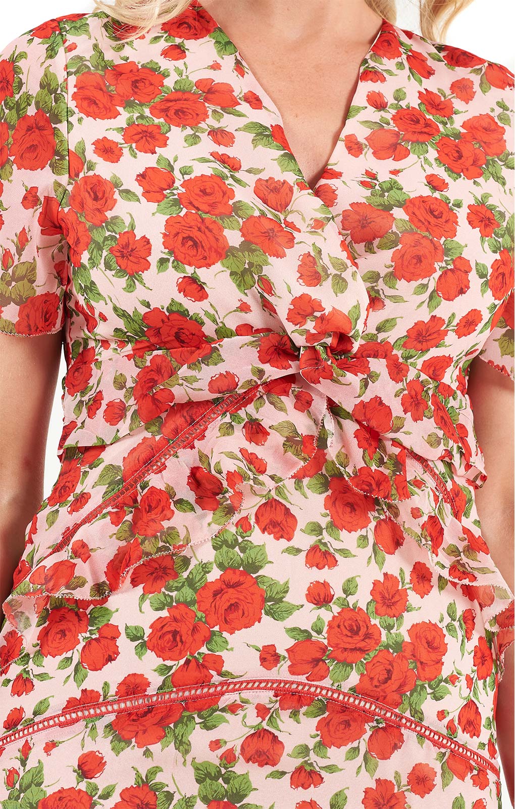 Hope & Ivy Red Maisie Dress
