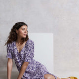 M&S X Ghost Ditsy Button Detail Dress