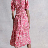 M&S X GHOST Ditsy Smocked Midi Dress product image