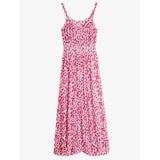 Hush Evelina Shirred Dress In Abstract Animal Print