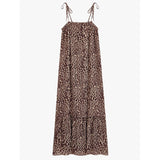 Hush Raven Maxi Dress In True Leopard