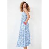 Hush Evelina Shirred Dress In Sea Life