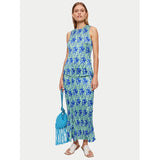 Jigsaw Tie Dye Crinkle Silk Mix Top