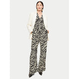 Jigsaw Zebra V Neck Jumpsuit – jumpsuits & playsuits by Jigsaw, available to rent from Hirestreet