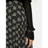 Jigsaw Block Leaf Floral Maxi Skirt