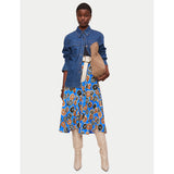 Jigsaw Dandelion Floral Midi Skirt