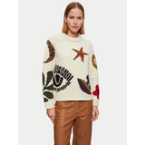 Jigsaw Intarsia Crew Neck Jumper – tops by Jigsaw, available to rent from Hirestreet