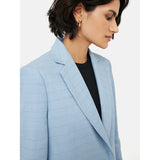 Jigsaw Knox Linen Checked Blazer