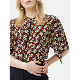 Jigsaw Collagerie Fig Leaf Top Red