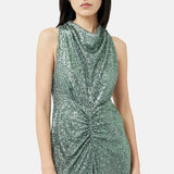 Jigsaw Sequin High Neck Dress
