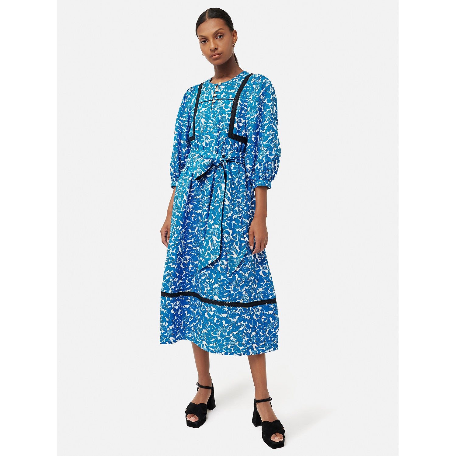 Jigsaw Shadow Leaf Linen Dress – dresses by Jigsaw, available to rent from Hirestreet