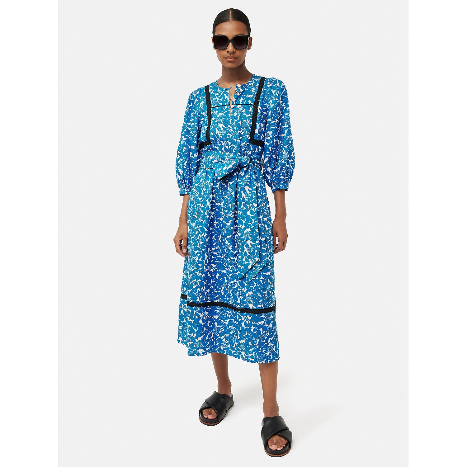Jigsaw Shadow Leaf Linen Dress – dresses by Jigsaw, available to rent from Hirestreet
