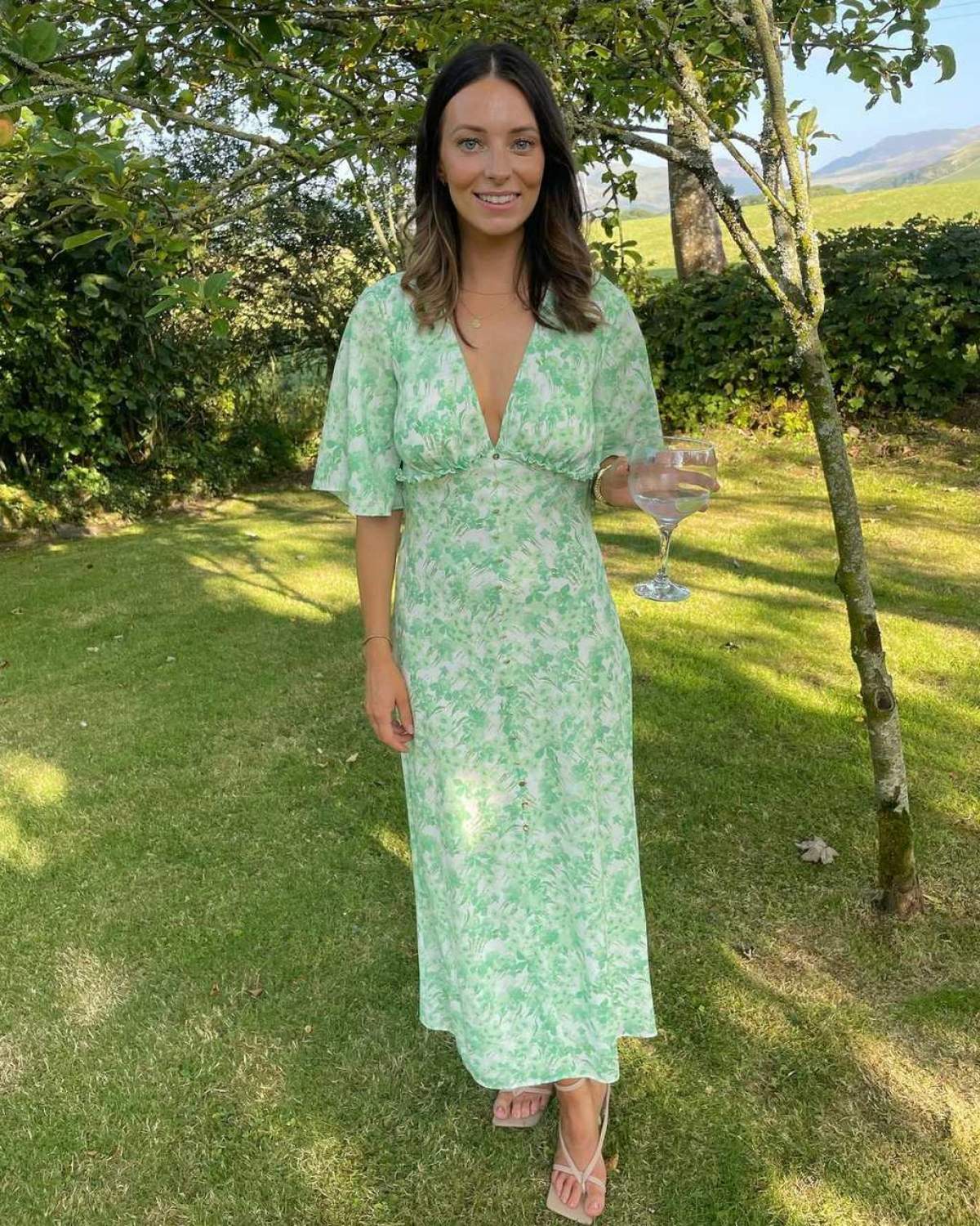 Keepsake The Label Pistachio Blossom Blaze Midi Dress