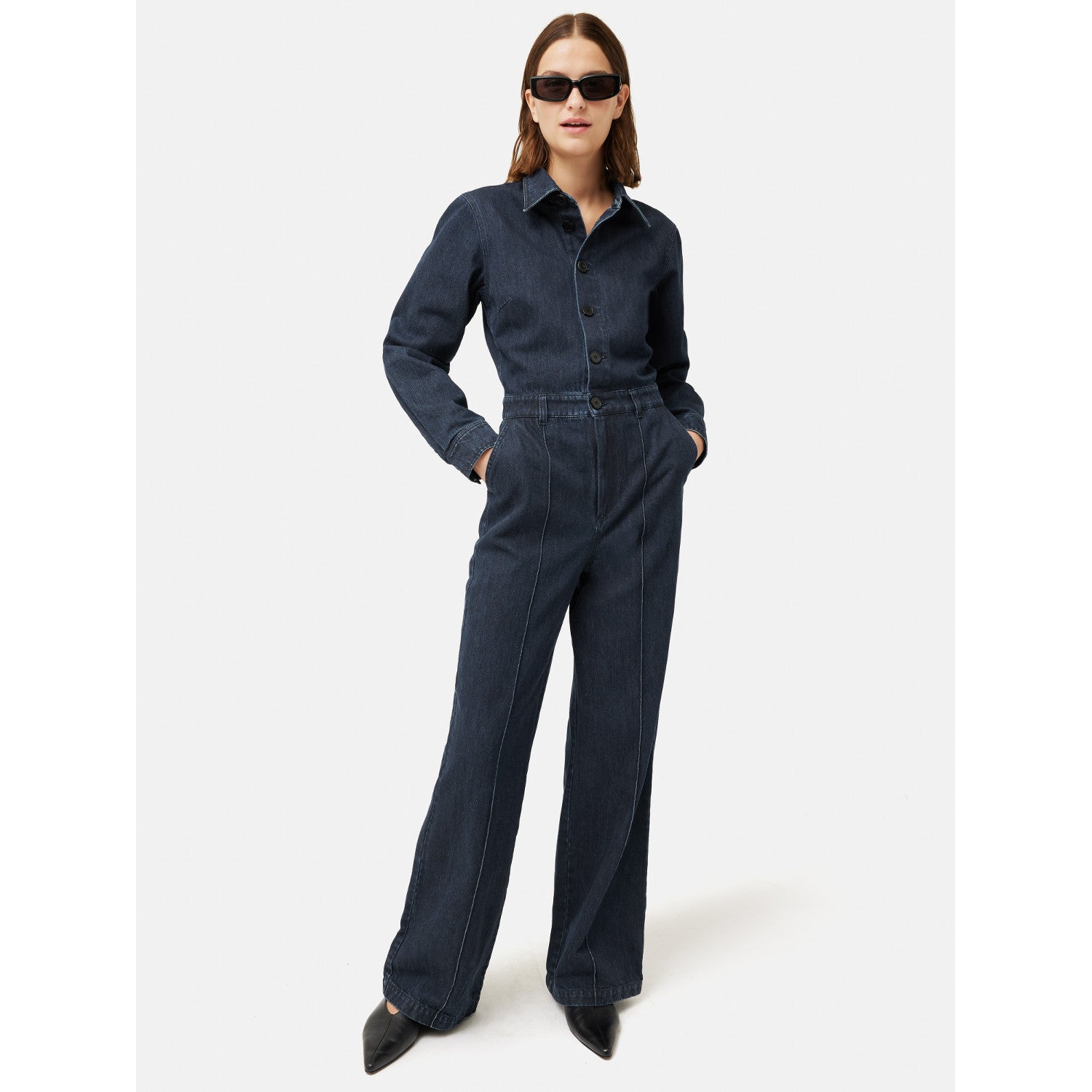 Jigsaw Tailored Denim Jumpsuit