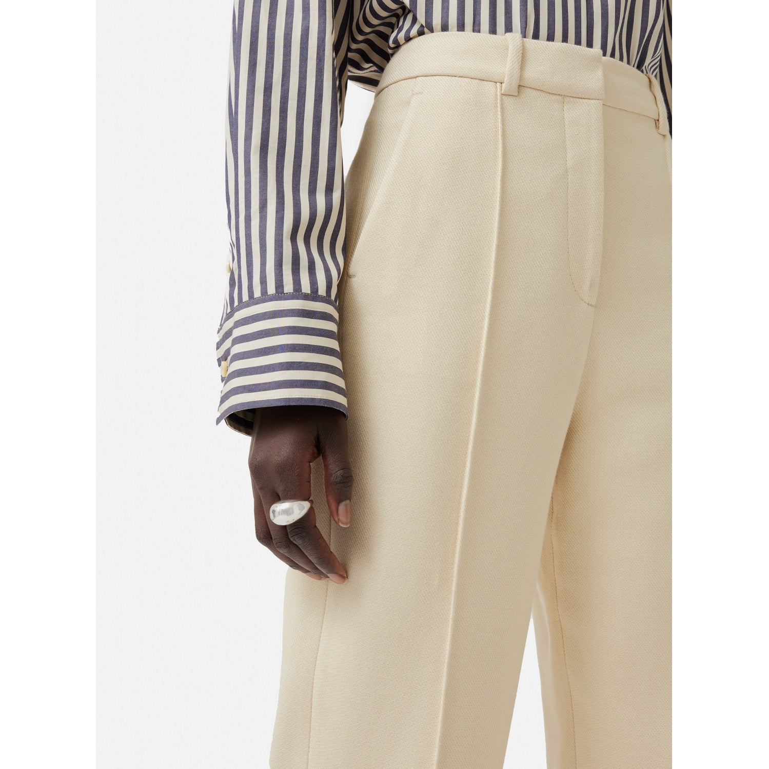 Jigsaw Harley Turn Up Trouser – trousers by Jigsaw, available to rent from Hirestreet