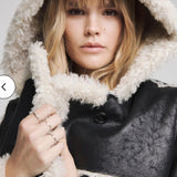 Simply Be Black Longline Premium Hooded Aviator