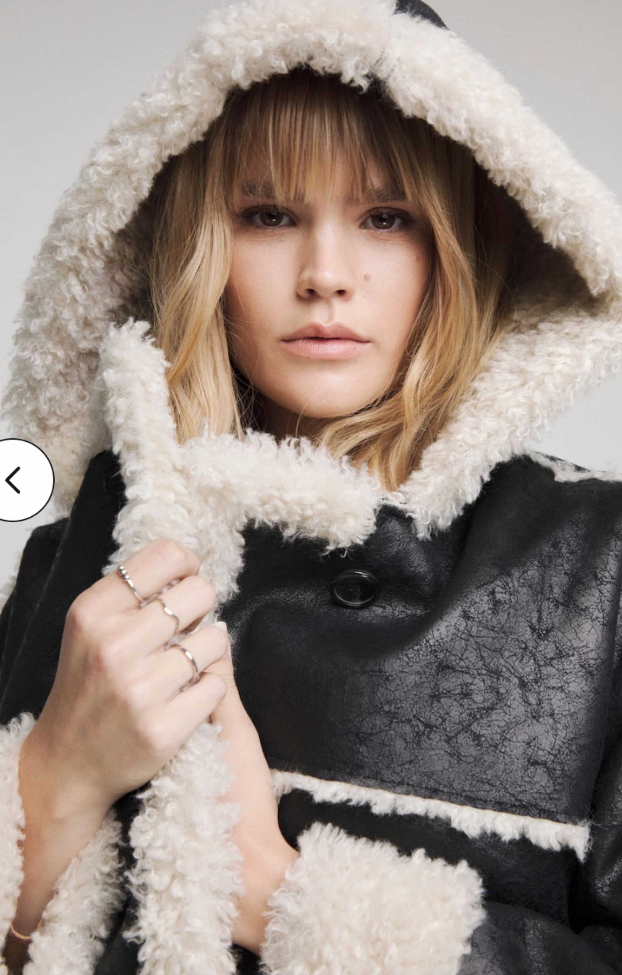 Simply Be Black Longline Premium Hooded Aviator