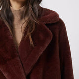 French Connection Buona Faux Fur Long Sleeve Coat product image