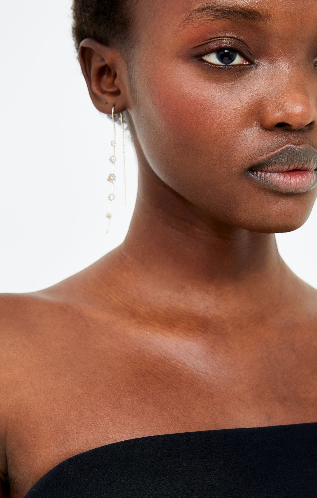French Connection Echo Crepe Strapless Midi Dress