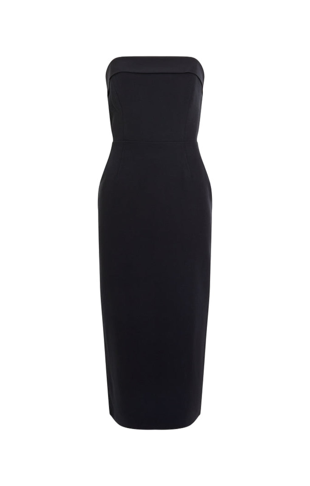 French Connection Echo Crepe Strapless Midi Dress