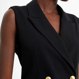French Connection Whisper Sleeveless Tux Mini Dress