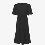 French Connection Courtney Crepe Black Tiered Dress
