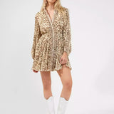 French Connection Eva Ruffled Mini Dress Classic Cream