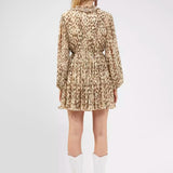 French Connection Eva Ruffled Mini Dress Classic Cream