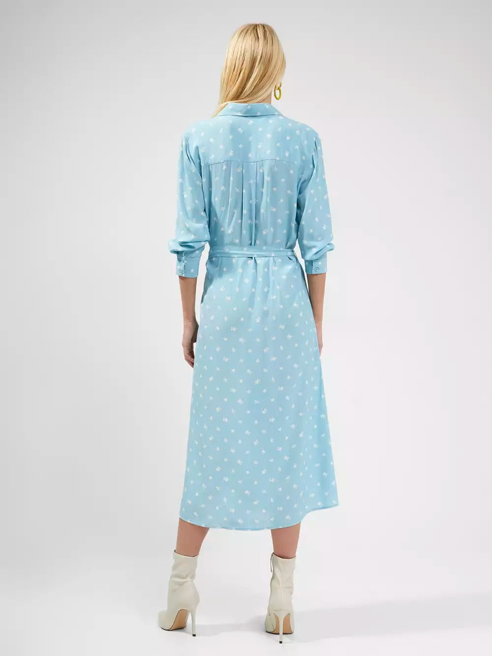 French Connection Augustine Delphine Shirt Dress Forget Me Not