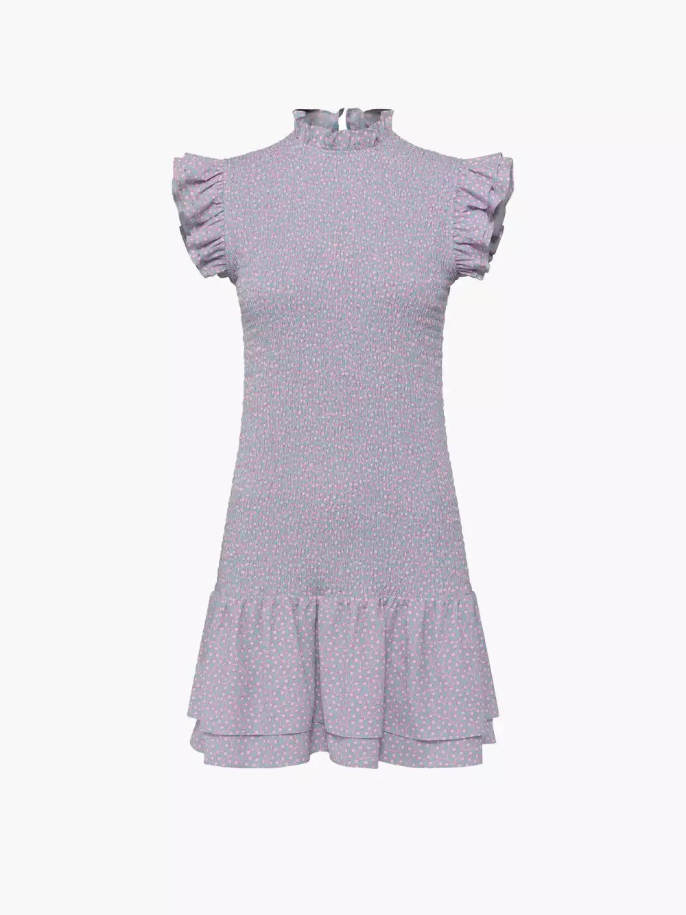 French Connection Elao Verona Crepe Smock Dress Forget Me Not