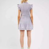 French Connection Elao Verona Crepe Smock Dress Forget Me Not product image