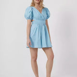 French Connection Rhodes Poplin V-Neck Mini Dress product image