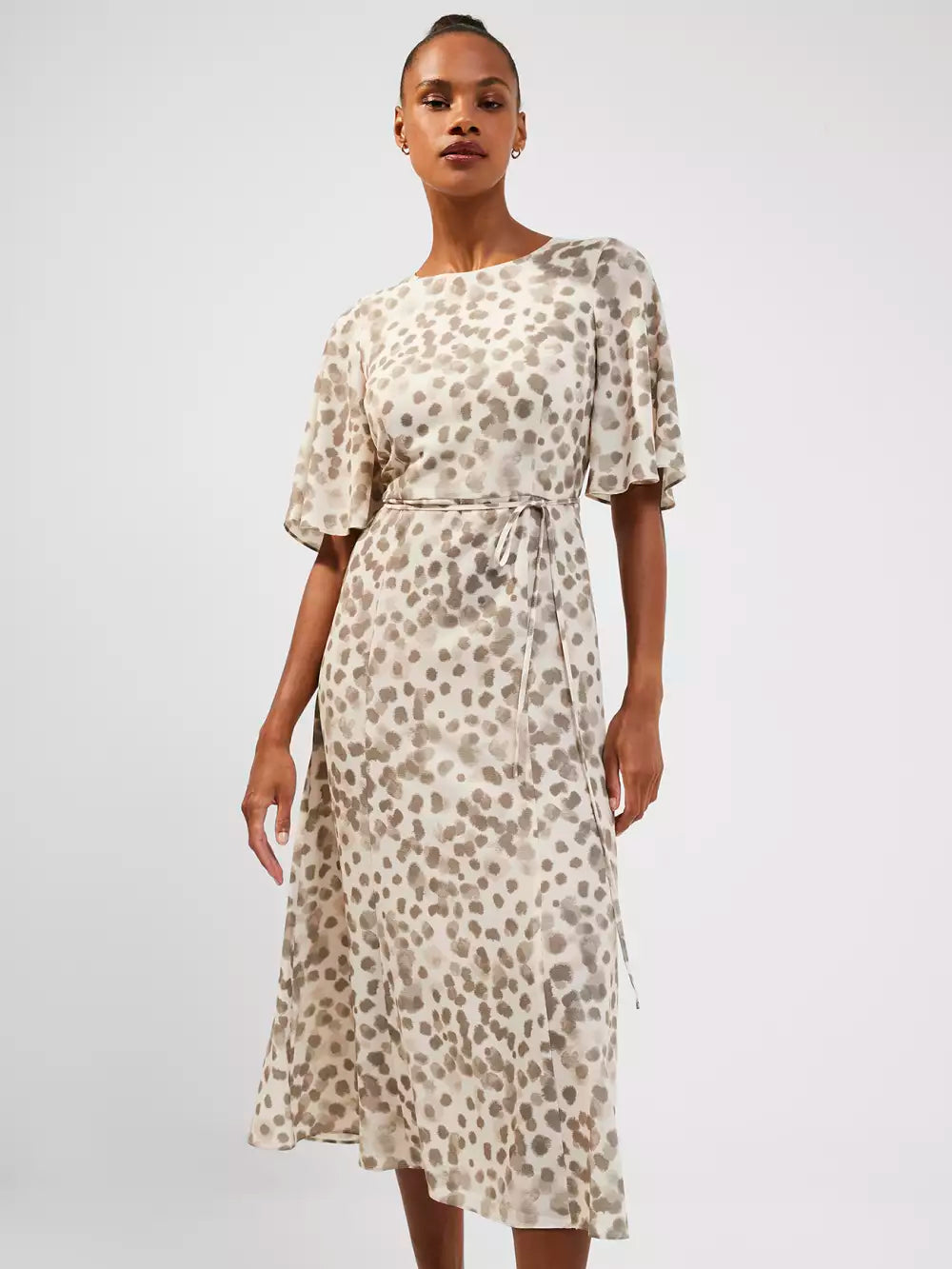 French Connection Eva Verona Crepe Midi Dress